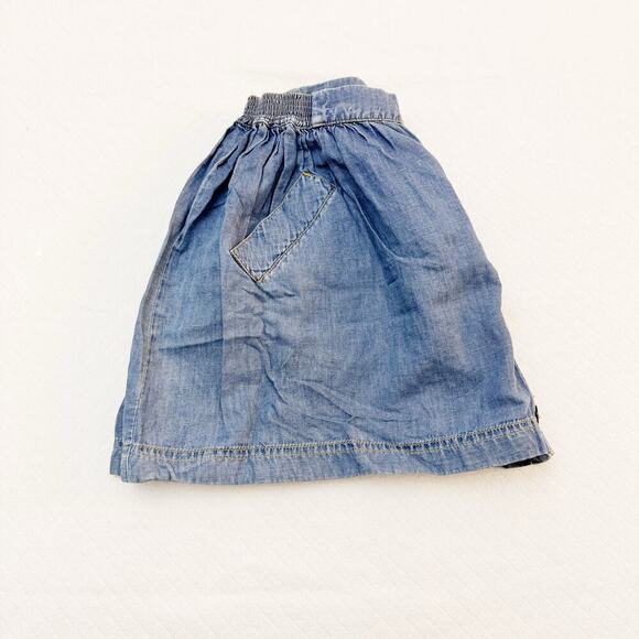 See by Chloé A Line Button Down Denim Jean Mini Skirt SZ04 - Picture 2 of 5